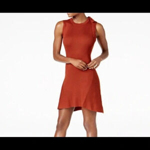 **NEW LOVE SCARLETT Ribbed Sweater Bow Dress